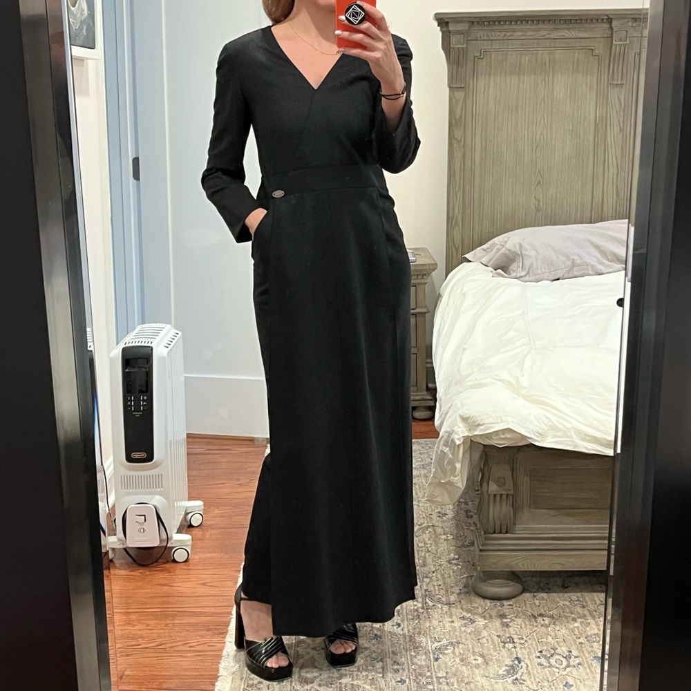 ❌SOLD❌ Chanel Wool Grey Dress GORGEOUS SZ 36 XS-S